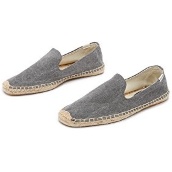 SOLUDOS Men's Grey Canvas Slip On Shoes - Picture 1 of 3
